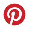 pinterest badge red