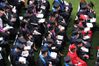 93-overhead shot of sitting grads