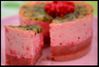 cheese cake rose et vert