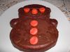 gâteau au chocolat noir et pépites d'oranges CIMG3375