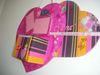 encadrement coeur, etagere en carton coeur, cadeau naissanc