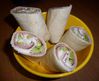 Wraps jambon chèvre concombre