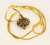 Collier Verre et Or-2