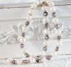 Parure classique perles et cristal