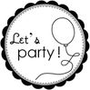 Scrap'Inès Etiquette anniversaire à imprimer Let's party