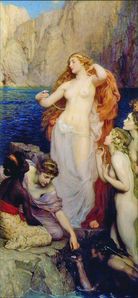 Herbert Draper (1864-1920) The Pearls of Aphrodite