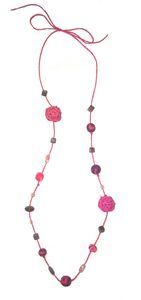 sautoir prixdous collier bijoux fantaisie pas cher cadeau anniversaire couleur beau perles rose