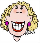 grinning teacher-woman