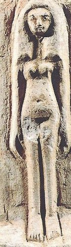 astarté - Pierre en relief présentant unez image de la déesse à De