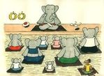 Elephants assis