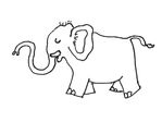 éléphant à colorier