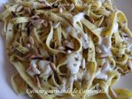 Tagliatelles de Bresse au pesto
