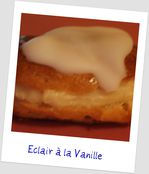 éclair à la vanille