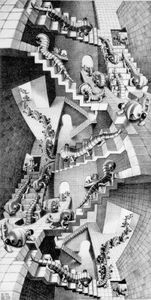 Escher-House of Stairs-1951