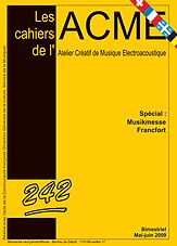 Couverture Cahiers de l'ACME n° 242 Couverture Cahiers de l'ACME n° 242