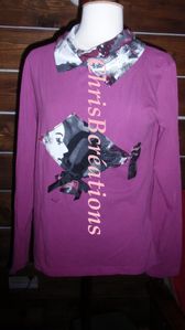 pull lycra volet/rose 107