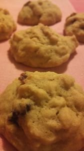 Cookies aux cramberries sans gluten et sans lait