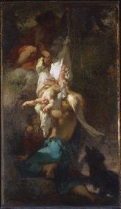 oedipe détaché de l'arbre 1847