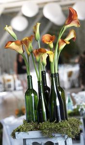 décoration de table mariage vin