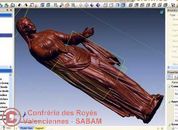 Numérisation 3D d'une statue pour archivage, copie et diffusion d'objets souvenir - Repliqua 3D: sculpteur infographiste