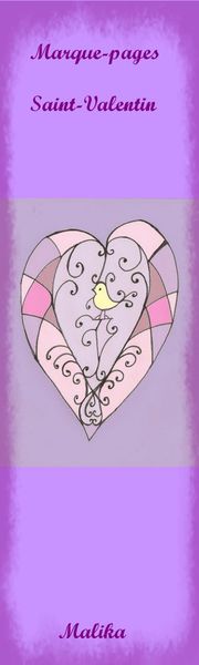 Marque-pages Saint-Valentin