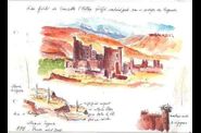 Des aquarelles de maisons traditionnelles