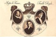 carte postale de la Famille de France en 1936