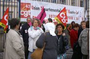 Manif contre Fillon au Puy
