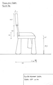 dessin technique chaise 2 Camille Heckmann