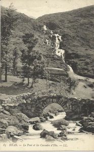 CP 65 Héas Pont et cascades d’Illa Htes Pyrénées Déb XXe