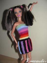 Tricot Barbie Robe arc-en-ciel-12.06.23-04