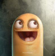 Realistic Worm by wormhappy1plz
