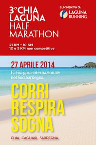 Chia Laguna Half Marathon 2014 (3^ ed.). Solo 15 giorni al più importante evento podistico della Sardegna