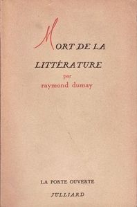 Mort de la littérature Julliard