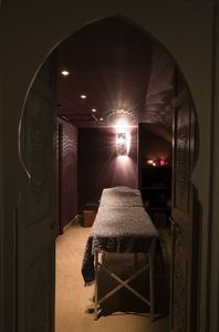 Salle de massage individuel mauve - Copyrights Le bain d'ep
