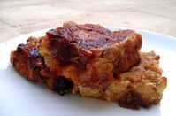 Pudding à la Rhubarbe et aux Noix de Pécan