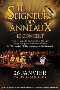 Affiche du concert au Grand Rex