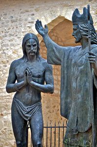 Rémi 15 janvier. Saint Rémi baptise Clovis.