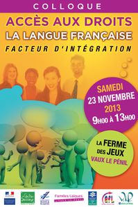 affiche colloque langue francaise