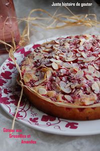 gâteau groseilles amandes