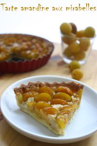 Tarte amandine mirabelles