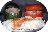 tomate et courgette farcies