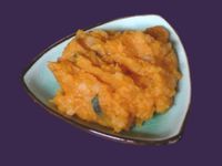 PUREE DE PATATE DOUCE A LA MENTHE