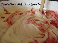 Cheese-cake, coulis de framboise2