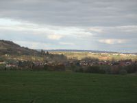 Vue sur Ebreuil et le village d'Arçon 1226