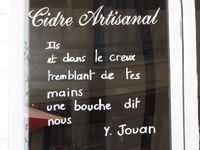 phrase Yves Jouan crêperie