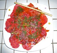 Carpaccio boeuf basilic 1