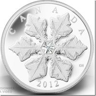 canada 2012 cristal snowflake