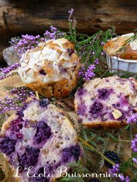 Muffins Mûres Amandes Philosophie