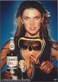 Lamb's Navy Rum caroline munro